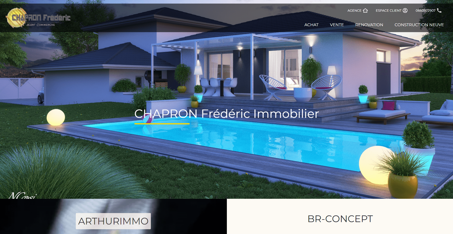 Fond d'accueil d'un site crée par par WDS Agency